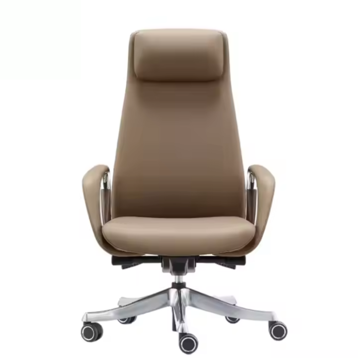 MD2212A Brown High Back CEO Chair – Luxury Ergonomic Executive Office Furniture with Swivel & Armrest - Image 5