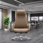 MD2212A Brown High Back CEO Chair โ Luxury Ergonomic Executive Office Furniture with Swivel & Armrest - Image 7