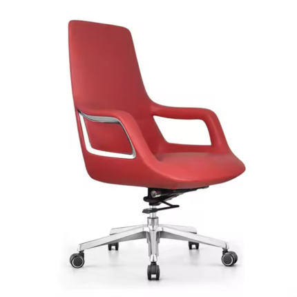B306-Red Office Chair – Stylish Ergonomic Swivel Chair with Lumbar Support & Adjustable Height