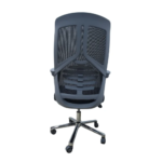 717B Black Mesh Office Chair – Swivel Ergonomic Chair with Back Support & Gas Lift - Image 4