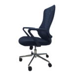 717B Black Mesh Office Chair – Swivel Ergonomic Chair with Back Support & Gas Lift - Image 5