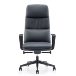 A212-Black Executive Office Chair โ High-Density Foam, Leather Upholstery & Chrome Base - Image 6