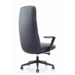 A212-Black Executive Office Chair โ High-Density Foam, Leather Upholstery & Chrome Base - Image 7