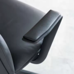 A212-Black Executive Office Chair โ High-Density Foam, Leather Upholstery & Chrome Base - Image 8