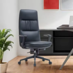 A212-Black Executive Office Chair โ High-Density Foam, Leather Upholstery & Chrome Base - Image 9