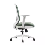 GB96-1 Task Chair โ Ergonomic Mesh Back Office Chair with Adjustable Height & Armrest โ Green & White - Image 4