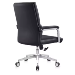 B121 Modern Leather Conference Chair – Ergonomic Height-Adjustable Reception Office Chair with Armrests – High-Quality Finish - Image 5