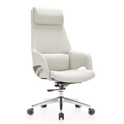 Executive Leather Office Chair HZ-203A – Ergonomic High-Back Swivel Chair with Lift, Thick Cushion & Stylish Armrests – Black