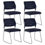 ๐ช 303C Chrome Frame Visitor Chair โ Stackable Reception & Conference Seating | Sleek, Durable & Space-Saving - Image 10