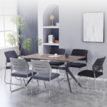 ๐ช 303C Chrome Frame Visitor Chair โ Stackable Reception & Conference Seating | Sleek, Durable & Space-Saving - Image 9