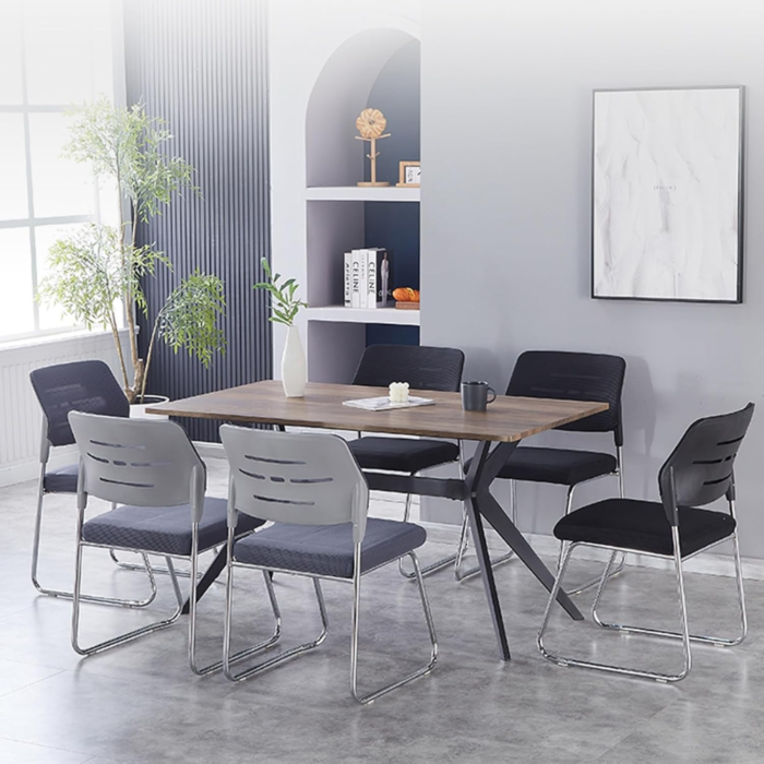 🪑 303C Chrome Frame Visitor Chair – Stackable Reception & Conference Seating | Sleek, Durable & Space-Saving - Image 9