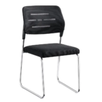 ๐ช 303C Chrome Frame Visitor Chair โ Stackable Reception & Conference Seating | Sleek, Durable & Space-Saving