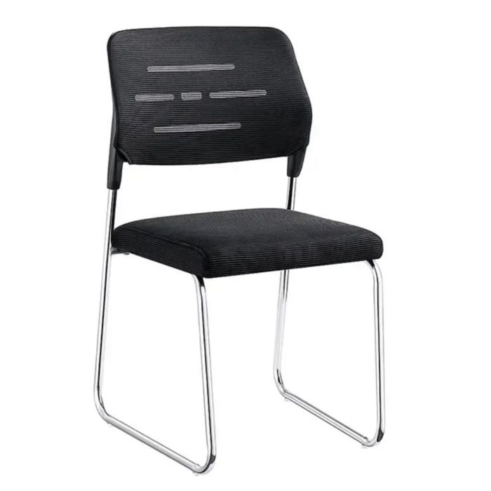 🪑 303C Chrome Frame Visitor Chair – Stackable Reception & Conference Seating | Sleek, Durable & Space-Saving - Image 1
