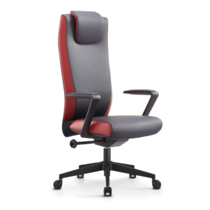 MD2210A-2 Premium Boss Chair – Genuine Leather Executive Office Chair with Headrest & Recline Function