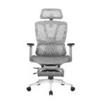 🪑 A121S Gray Adjustable Ergonomic Office Chair with Mesh Back, Sponge Seat & Iron Frame