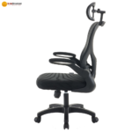 🪑 922 Ergonomic Office Chair | Black Frame & Black Mesh  Headrest Support • Eco-Friendly Seating • Modern Office Comfort - Image 6