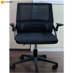 🪑 305B Ergonomic Office Chair | White Frame & Black Mesh  Smart Design • Eco-Friendly Comfort • Modern Work Seating - Image 4