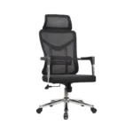 Ultimate Ergonomic Office Chair with 3D Armrests & Chrome Base – Model 911S – Black & Gray - Image 11