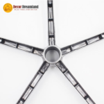 Polished Aluminum 5-Star Swivel Chair Base Replacement | Heavy-Duty Office Chair Base - Image 6