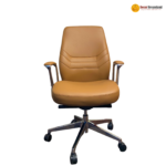 🪑 AM 2405B – Premium Executive Office Chair | PU Leather, Foam Cushion & Aluminium Base - Image 4