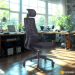 🪑 806 H Ergonomic Office Chair | Grey Mesh & Foam with Iron Frame  Modern Comfort • Breathable Design • Strong & Reliable Seating