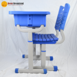 🎓 TN-A0002 Modern Adjustable Metal School Desk & Chair Set  Durable • Eco-Friendly • Height Adjustable | Custom Color Options