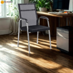 🪑 8021 Ergonomic Office Chair | White & Black Mesh with Electroplated Legs  Modern Contrast • Breathable Comfort • Premium Office Seating