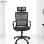 🪑 A140-3 HB Ergonomic High-Back Office Chair | Black Mesh with Foam Seat & Nylon Base  High-Back Support • Breathable Comfort • Durable Office Seating