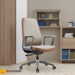 🪑 TB-135 Office Chair – White | Premium PU Upholstery  Elegant • Comfortable • Professional Seating Solution