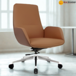 🪑 GB-83 Office Chair – Brown | Premium PU Upholstery  Comfort • Durability • Executive Style