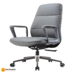 🪑 B-999 Office Chair | PU Leather with Metal Legs  Elegant Comfort • Strong Support • Modern Office Seating - Image 3