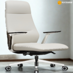 🪑 DK Dico A Office Chair | Grey PU Leather with Metal Legs  Modern Comfort • Strong Build • Professional Seating