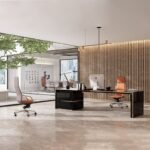 🪑 AM 2215A – Premium Ergonomic Executive Office Chair | PU Leather, Foam Cushion & Aluminium Base - Image 9