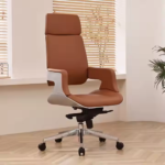 6909A Brown – Premium Leather Office Chair with Ergonomic Design & Adjustable Height – Executive Comfort for Modern Workspaces - Image 9