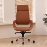 6909A Brown – Premium Leather Office Chair with Ergonomic Design & Adjustable Height – Executive Comfort for Modern Workspaces - Image 10