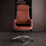 6909A Brown – Premium Leather Office Chair with Ergonomic Design & Adjustable Height – Executive Comfort for Modern Workspaces - Image 15