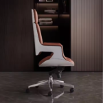 6909A Brown – Premium Leather Office Chair with Ergonomic Design & Adjustable Height – Executive Comfort for Modern Workspaces - Image 16