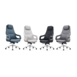 HZ-301A Executive Office Chair – Premium Leather Swivel Chair with Ergonomic Support for Managers & Supervisors - Image 8