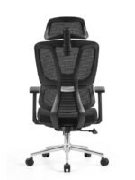 121A Black Ergonomic Office Chair – Mesh Back, Chrome Base & 3D Adjustable Armrests - Image 3