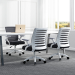 🪑 309 Ergonomic Mesh Office Chair with Headrest & 2D Armrests – Black Mesh Executive Task Chair - Image 9