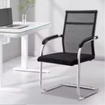 4009-Black Visitor Chair – Breathable Mesh Back, Foam Cushion, Steel Frame & PP Armrest - Image 8