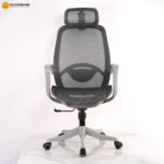 🪑 A-2501HB Ergonomic High-Back Office Chair | Grey & Blue Mesh with Foam Seat & Nylon Base  High-Back Support • Breathable Comfort • Durable Office Seating - Image 5