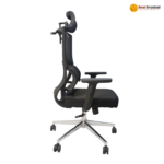 Q7-2C – Modern Minimalist Ergonomic Computer Office Chair | Comfortable Home & Office Seating | Black Edition - Image 3