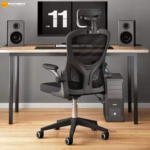 🪑 777 Ergonomic Office Chair | Black Frame & Black Mesh  Headrest & Footrest • Reclining Comfort • Executive Ergonomics - Image 3