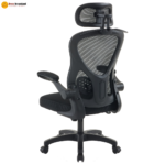 🪑 922 Ergonomic Office Chair | Black Frame & Black Mesh  Headrest Support • Eco-Friendly Seating • Modern Office Comfort - Image 5