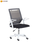 🪑 305B Ergonomic Office Chair | White Frame & Black Mesh  Smart Design • Eco-Friendly Comfort • Modern Work Seating - Image 3