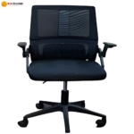 🪑 305B Ergonomic Office Chair | White Frame & Black Mesh  Smart Design • Eco-Friendly Comfort • Modern Work Seating - Image 5