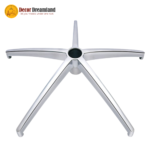 Polished Aluminum 5-Star Swivel Chair Base Replacement | Heavy-Duty Office Chair Base - Image 5