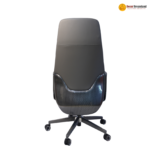 🪑 A 999 Grey – Modern Executive Office Chair | Premium PU Leather | Metal Legs | Ergonomic Comfort - Image 3