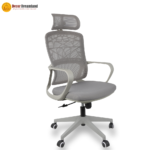 🪑 A140-3 High-Back Office Chair – Gray (HB Design) - Image 3